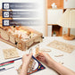 Rowood 3D Wooden Pinball Machine Puzzle Model EG01 - DIY Mechanical Game for Adults & Teens, Brown