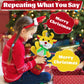 Oiuros Christmas Dancing Cactus Talking Baby Toys With Lights, Dancing Cactus Mimicking Toy Repeats What You Say Cactus Toy For Children'S Early Education(Christmas Reindeer)