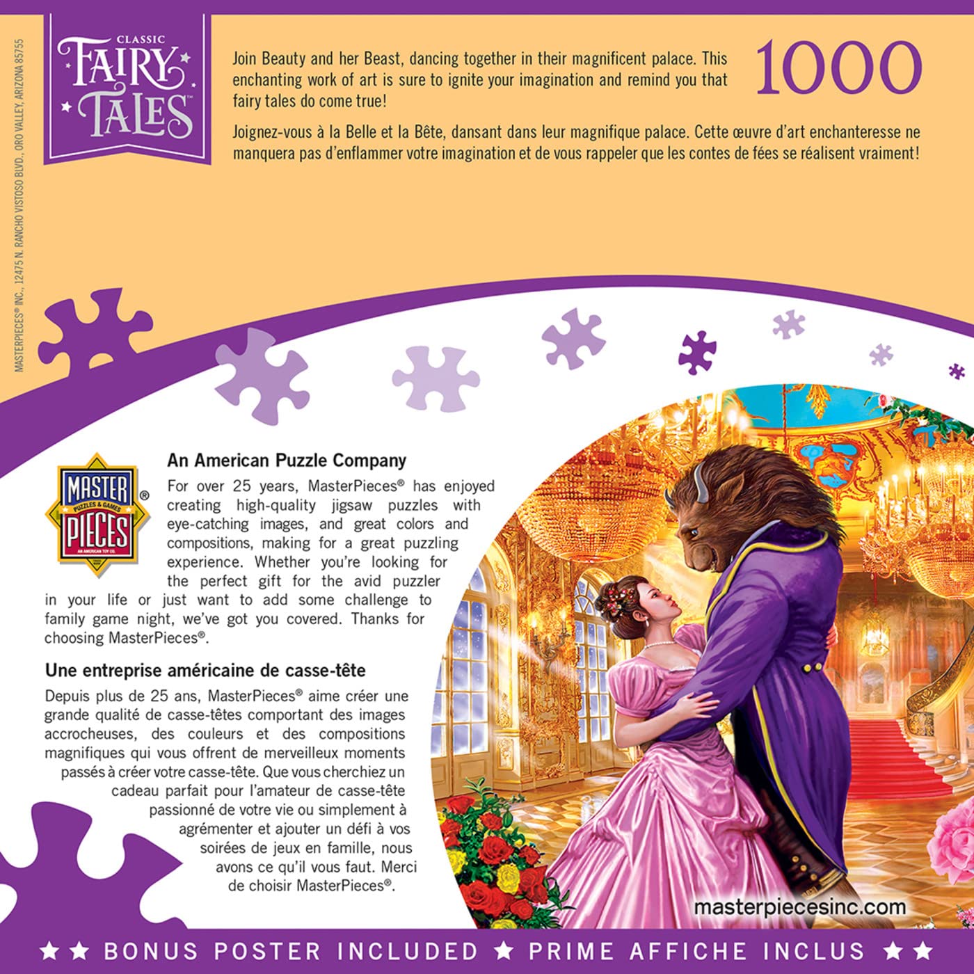 Beauty And The Beast 1000 Piece Jigsaw Puzzle