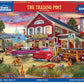 White Mountain The Trading Post Summer Puzzles 1000 Pieces Beach Jigsaw Puzzle for mature-themed Grandparents and Family