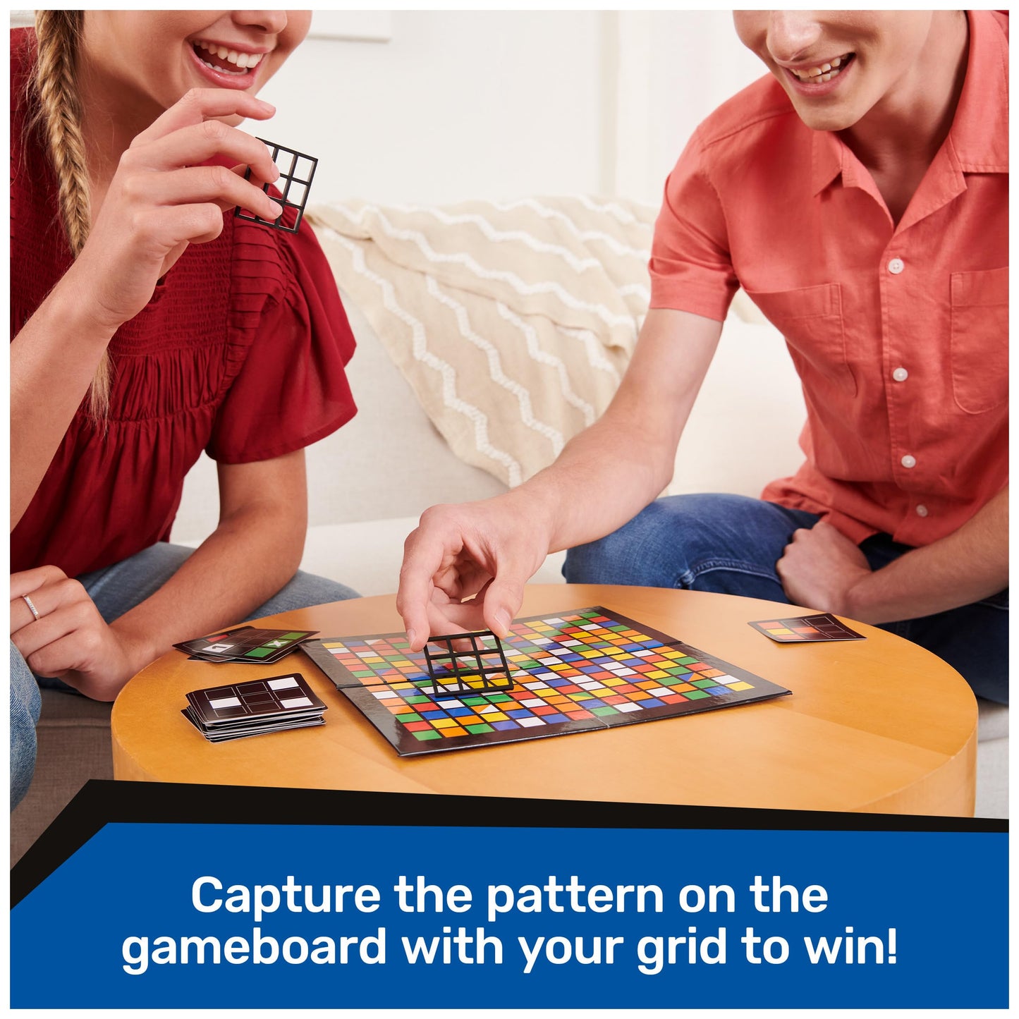Rubik's Capture Travel-Sized Two-Player Puzzle Game - Fast-Paced Fidget Toy for Ages 8+, Model 6064558, Paper Material