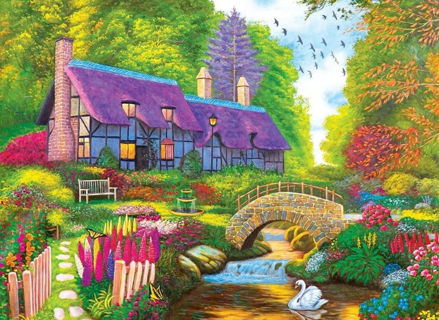 Secret Cottage By Vivienne Chanelle 1000 Piece Puzzle