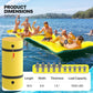 MADOG 18 x 6 Ft Outdoor Floating Water Mat for mature-themed Beach Lake Ocean Swimming Pool Large Size 3 Layer Tear Resistant XPE Foam Giant Swim Tanning Float Island Pad Raft Recreation Hck Lounge Yellow