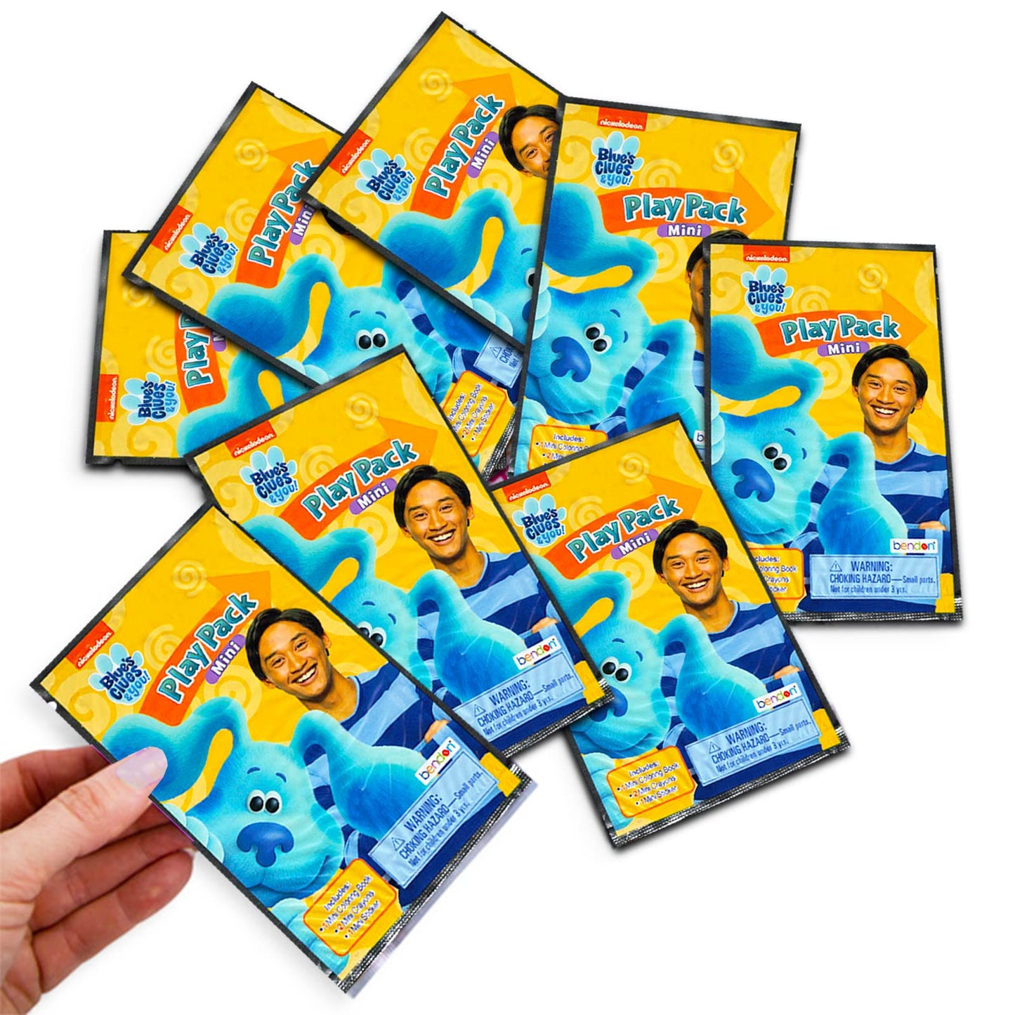 Viacom Blues Clues Mini Party Favors Set for Kids - Bundle with 24 Mini Blues Clues Grab n Go Play Packs with Coloring Pages,