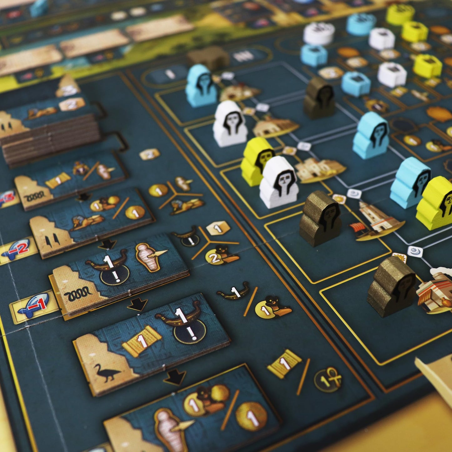 Men-Nefer Board Game - Journey Through Ancient Egypt! Worker Placement Strategy Game, Fun Family Game for Kids & Adults, Ages 14