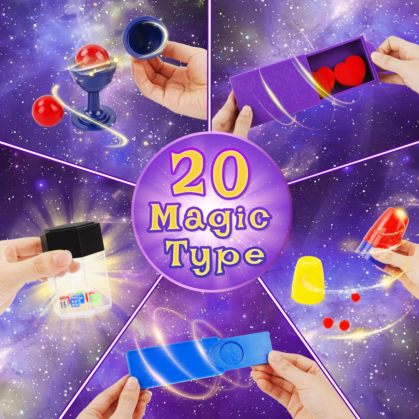 Dogern Magic Kit for Kids  Magic Tricks Set Includes Magic Wand and Magician Costume  Exciting Starter Magic Set Gift for Boys  Girls Ages 6-12  Perfect for Christmas  Halloween  and Birthday