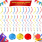 KatchOn, Hanging Swirls for Back to School Decorations - Pack of 46 | Back to School Hanging Decorations | Back to School Party