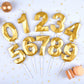 CAKE CODE 2.76 Inch Crystal Gold 30 Number Birthday Candles, Gold Number Candles, Cake Number Candles, Party Celebration