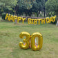 Shuntai 30Th Birthday Decorations For Him Her 30 Balloon Numbers Gold Jumbo Number 30 Foil Mylar Digital Balloon With Gold Lette