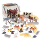 Terra By Battat – Farm Animal Figurines & Accessories – 60Pc Toy Animal Bucket For Kids – Farm Animal Toys – Cows, Pigs, Horses, Cats & More – 3 Years + – Country World
