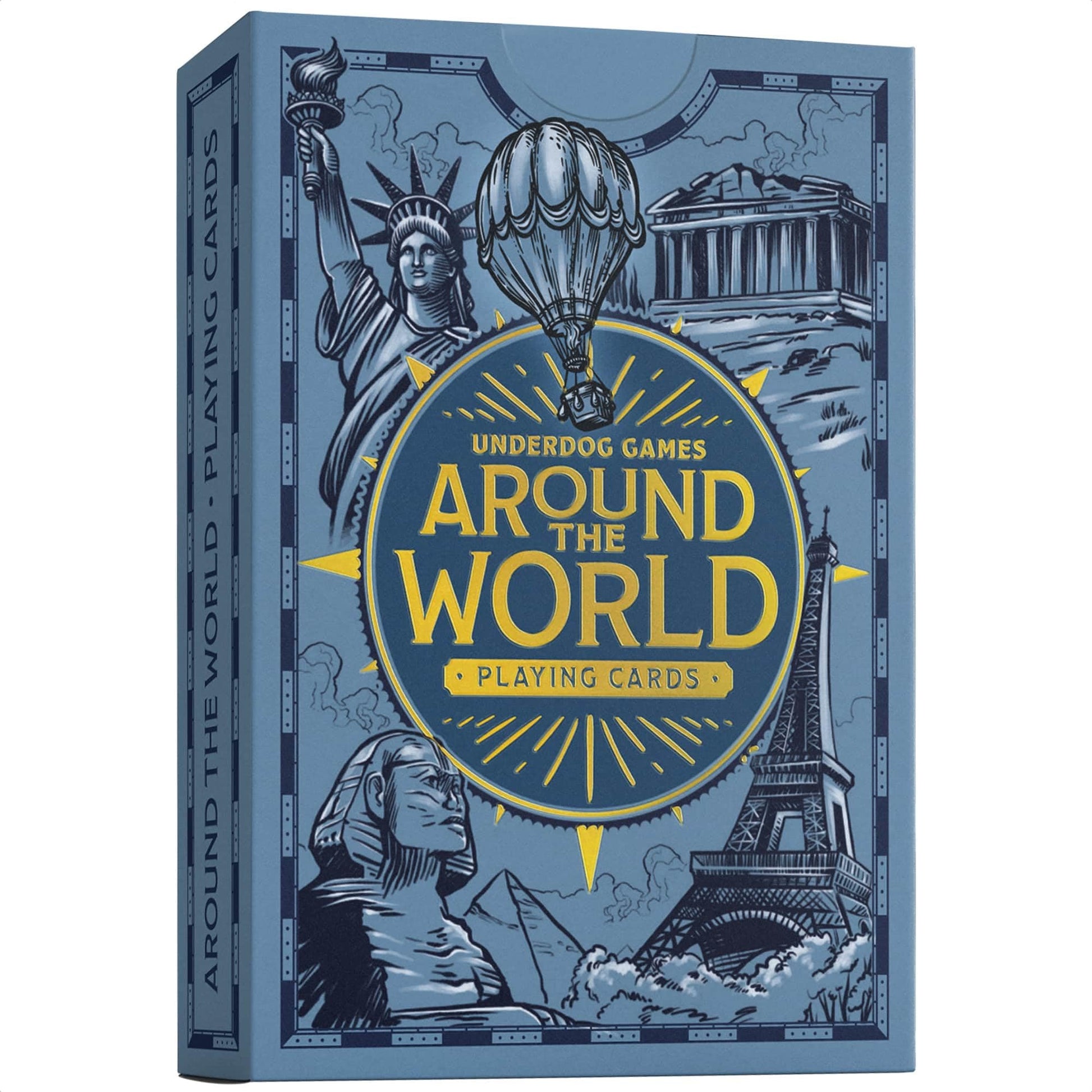 Underdog Games Around The World Themed Playing Cards | 52 Pieces of Stunning Custom Art | Unique Destination on Every Card