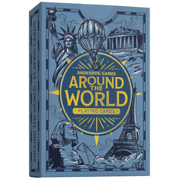 Underdog Games Around The World Themed Playing Cards | 52 Pieces of Stunning Custom Art | Unique Destination on Every Card