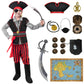 Spooktacular Creations Halloween Boys Costume  Boys Pirate Costume  Kids Pirate Costume with Accessories for Halloween Party Pirate Role Playing(Medium(8-10 yrs))