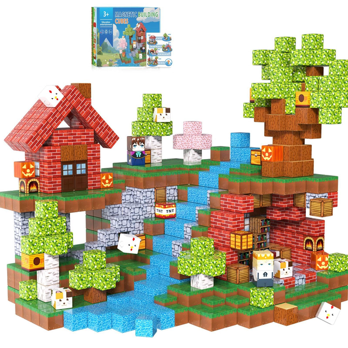 apyr aoma 200PCS Magnetic Building Blocks for Kids, Age 35 48 812