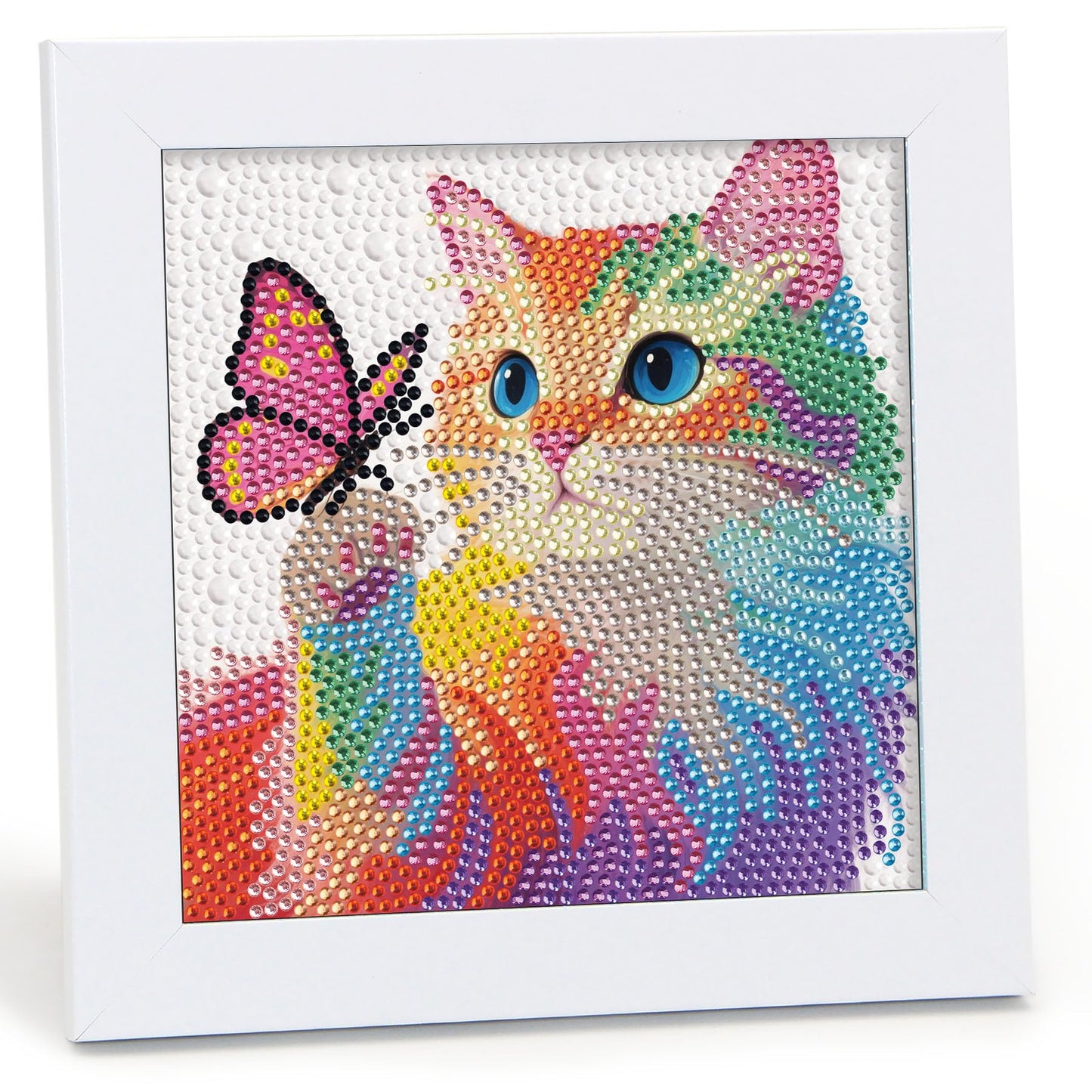 Libfx Diamond Art Kits for Kids with Frame Diamond Art for Girls Boys Beginners Arts and Crafts Ages 8-12 Birthday Gifts (Colorf