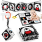 Sammas 3 Pcs Black And White High Contrast Baby Toys 0-6 Months For Newborn, Babies Sensory Soft Book For Early Education, Infant Tummy Time Cloth Book Toys, Montessori Toys For Babies