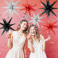 6PCS Star Balloons, 22Inch Large Black Red Silver Star Balloon Foil Balloons for Birthday Graduation Wedding Anniversary Party B