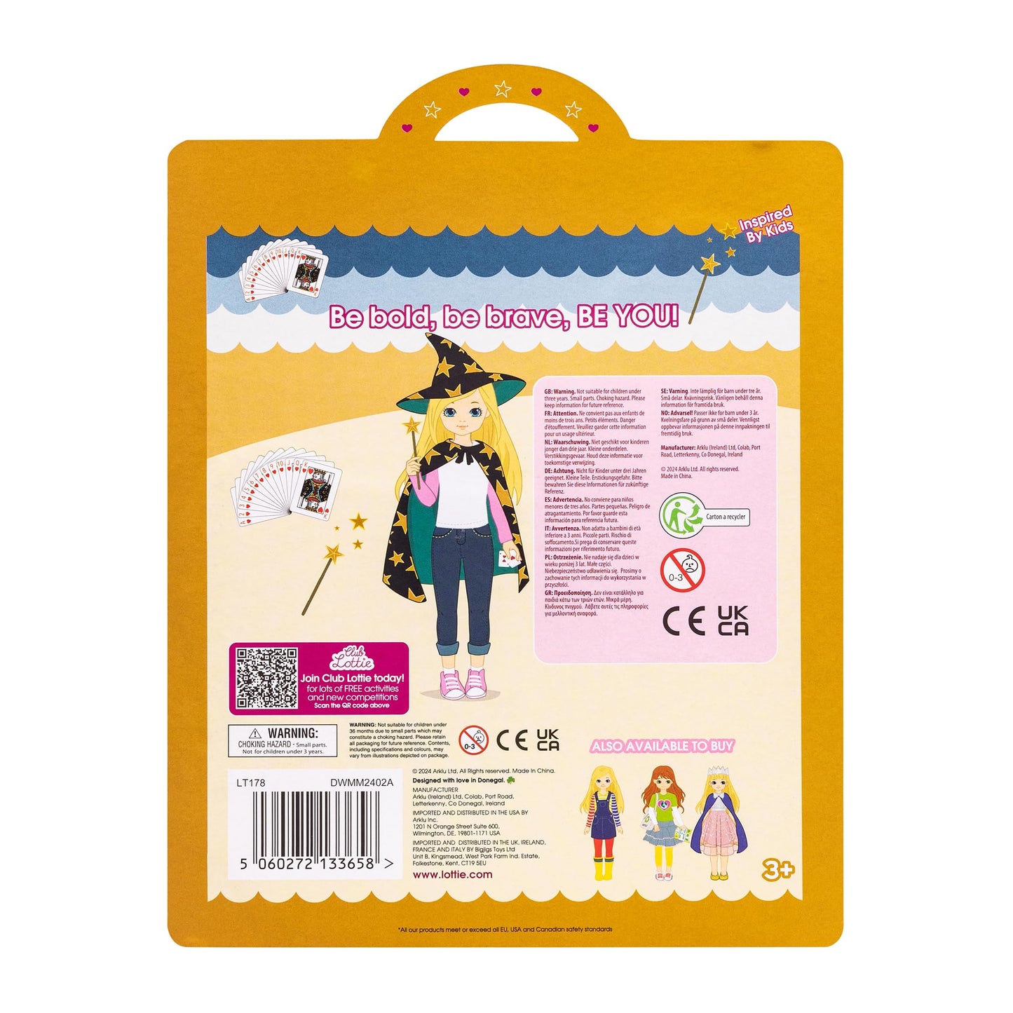 Lottie Magician Doll Costume Outfit Set With Cape Hat And Accessories