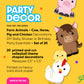 Big Dot of Happiness Farm Animals - Cow, Horse, Pig and Chicken Decorations DIY Baby Shower or Birthday Party Essentials - Set o