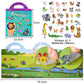 Astaron Reusable Sticker Book For Toddlers, 88 Pcs Animal Stickers Road Trip Activities Car Airplane Activities Travel Toys For Kids, Kids Quiet Time Activities (3-6 Age)