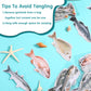 Pasimy 8 Pcs Fish Party Decoration Banner Fish Garland Birthday Party Supplies for Fisherman Competition Tournament Retirement B