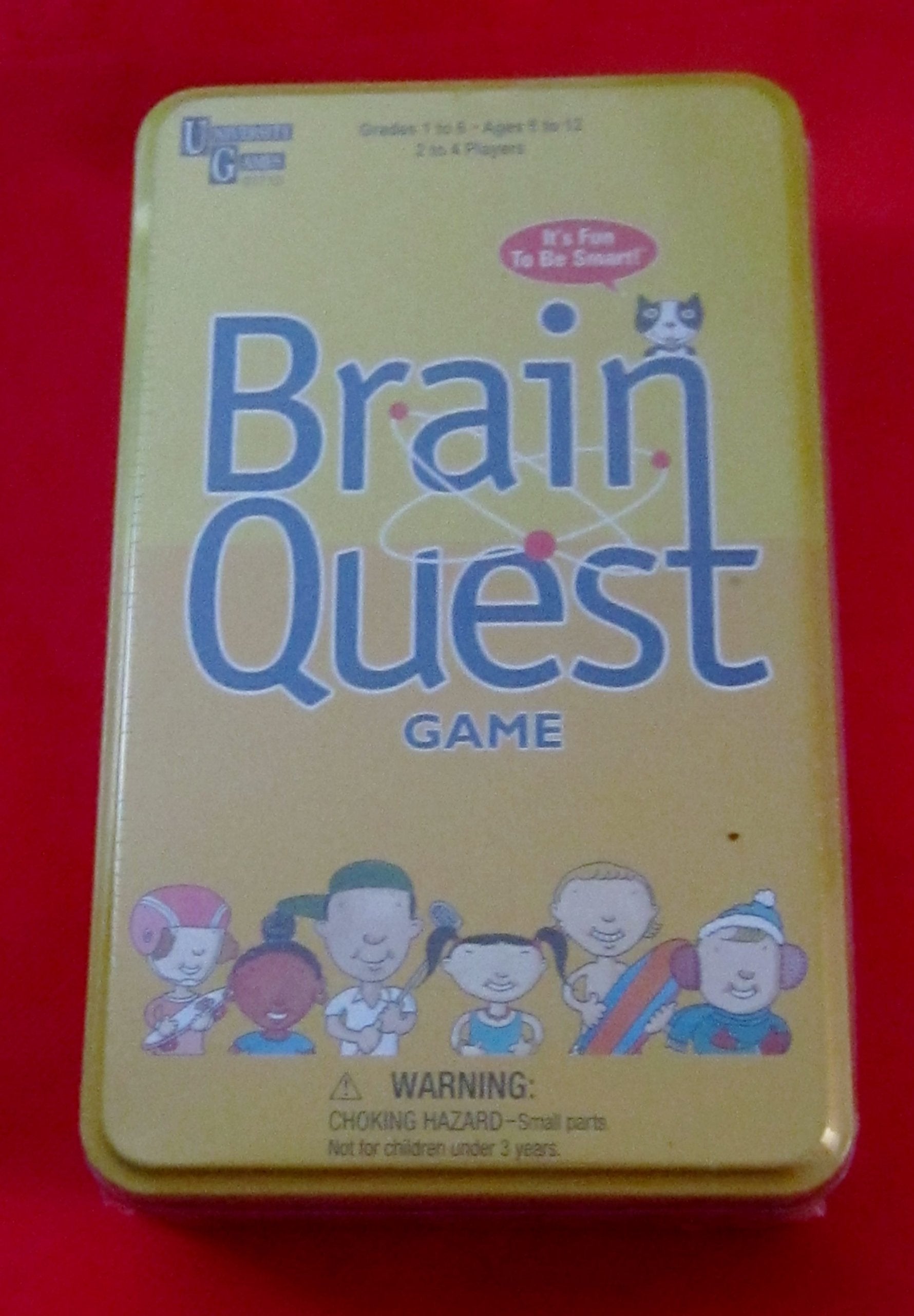 Brain Box Brain Quest Travel Card Game by University Games | Fun, Educational, Challenging Learning Game in Travel Tin | For Age