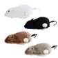 Auear, 4 Pack Wind Up Mouse Racing Mini Jumping Rat Plush Mice Realistic Looking Pet With Twirling Tail