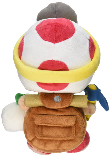 Little Buddy Captain Toad Plush Toy, 9" Multi-Colored Stuffed Animal, Model 1409