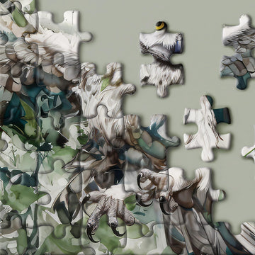 Owl Bird Puzzles For Adults, Animal Art Jigsaw Puzzles 1000 Pieces, Fantasy Forest Painting Puzzle