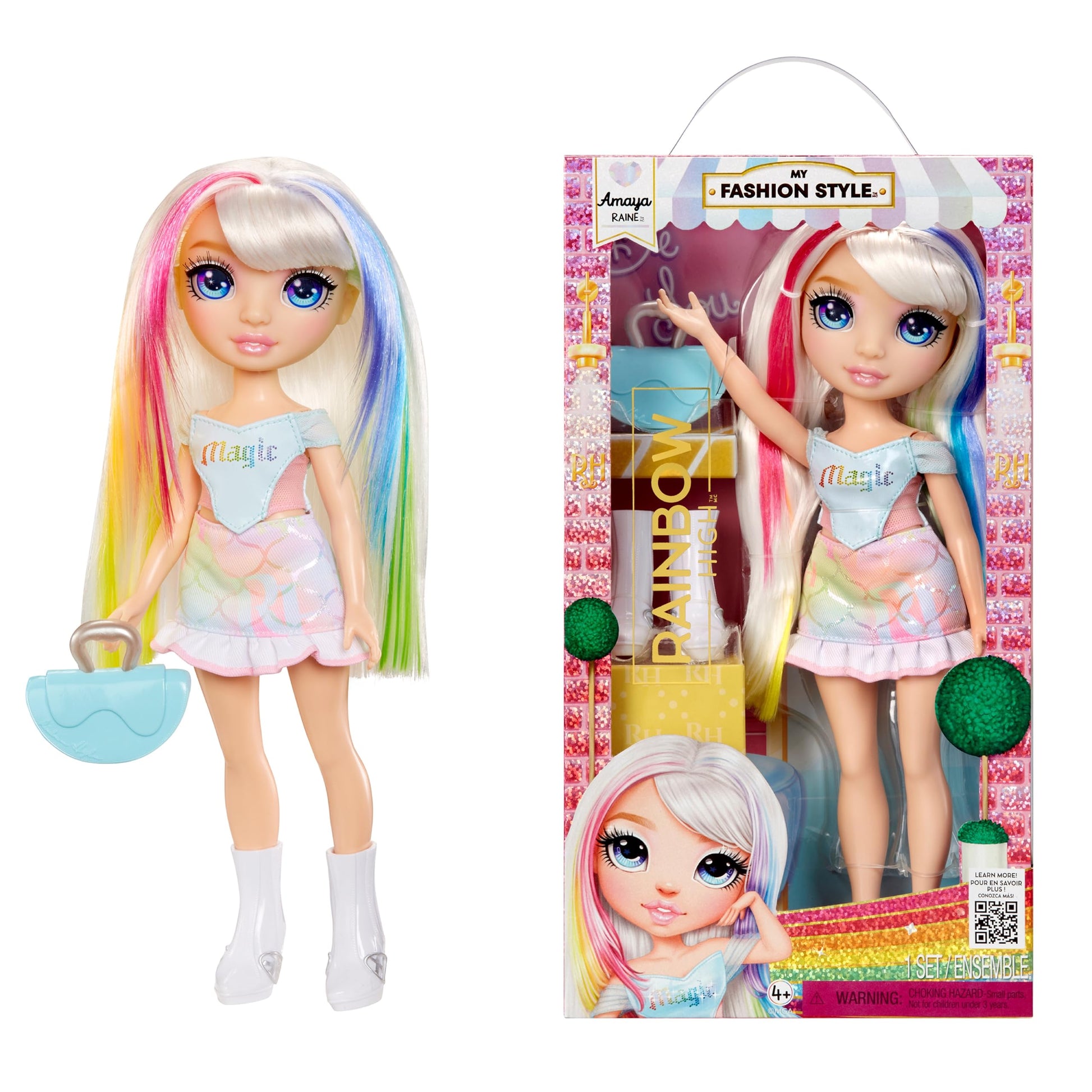 Rainbow High My Fashion Style Amaya, Rainbow 11 Fashion Doll with Statement Outfit, Stylish Handbag, Great Toy Gift for Girls Ki
