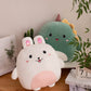 Casagood Soft Bunny Plush Hugging Pillow Cute White Rabbit Stuffed Animal Plushies Toy Bunny Rabbit Kids Stuffed Animals Plush Toys For Birthday, Valentine, Christmas 16 Inch