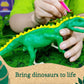 Camp Curriculum Dinosaur Activity Toy Set - Slime, Paint, DIY Soap Making - STEM Kit for Ages 8-14 - Model SR21412