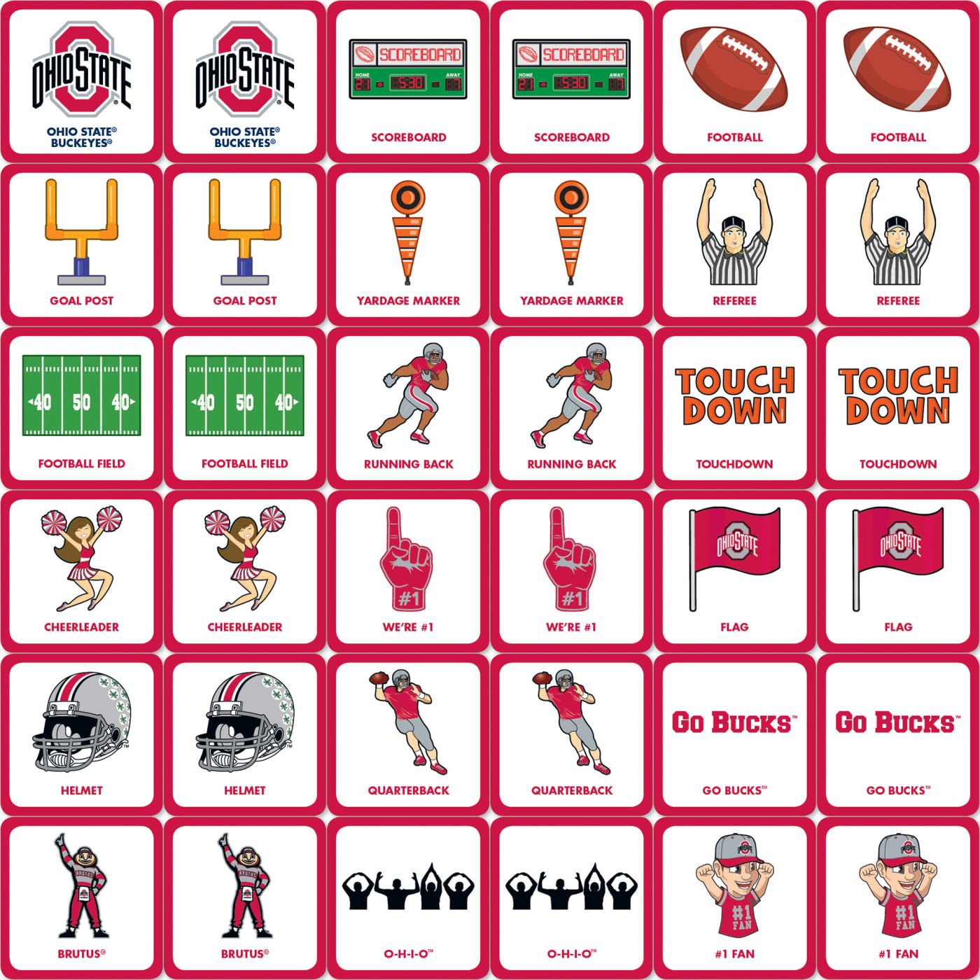 Ohio State Matching Game