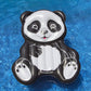 Swimline Inflatable Panda Pool Float - Black/White, 71"x50"x8", Durable Plastic, Model 90741