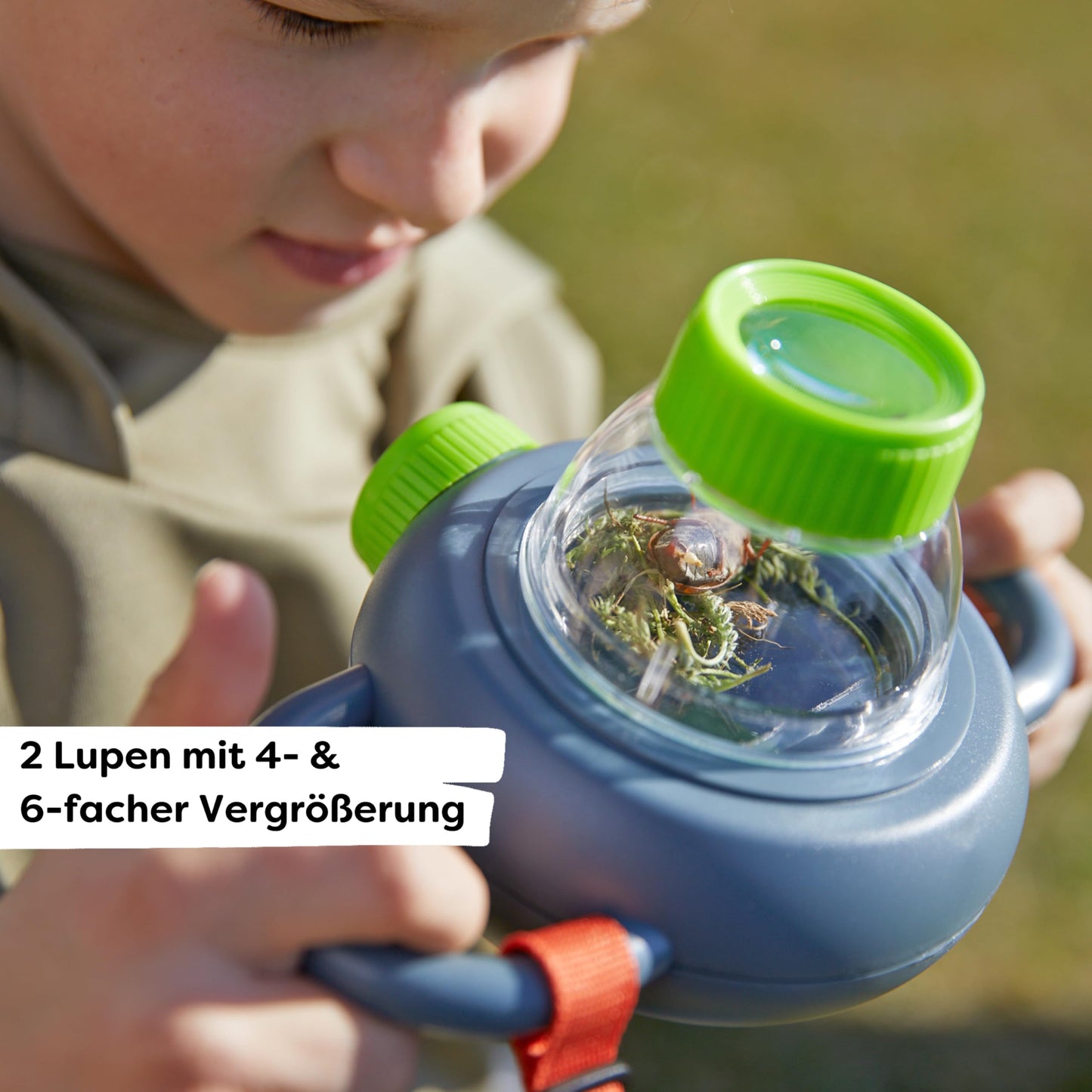 HABA Terra Kids - Observational Magnifier with Ingenious Mirror to View Bugs from Above and Below