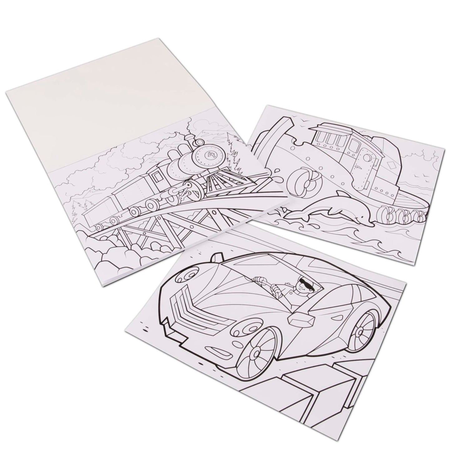 Melissa & Doug Jumbo Coloring Pad: Vehicles - 50 Pages Of White Bond Paper (11 X 14 Inches)