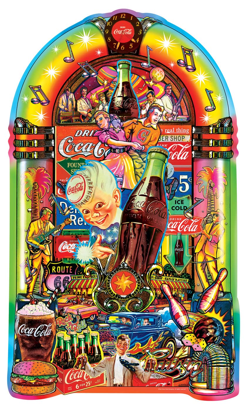 Masterpieces 1000 Piece Jigsaw Puzzle For Adults and Families - Coca-Cola Jukebox - 20.72x 34.6