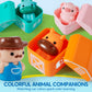 Play-Act Learning Toy For Toddlers 1 2 3 Years Old, Counting, Matching & Sorting Montessori Learning Farm Train Including 9 Farm