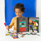 Petit Collage Magnetic Dress Up Superheroes – Magnetic Game Board With Mix And Match Magnetic Pieces, Ideal For Ages 3+ – Includes 2 Scenes And 27 Creative Magnetic Pieces