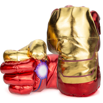 Kids Superhero Gloves,Superhero Hands Kids Soft Plush Cosplay For Boy Girl Christmas Halloween Birthday Gift (Golden)