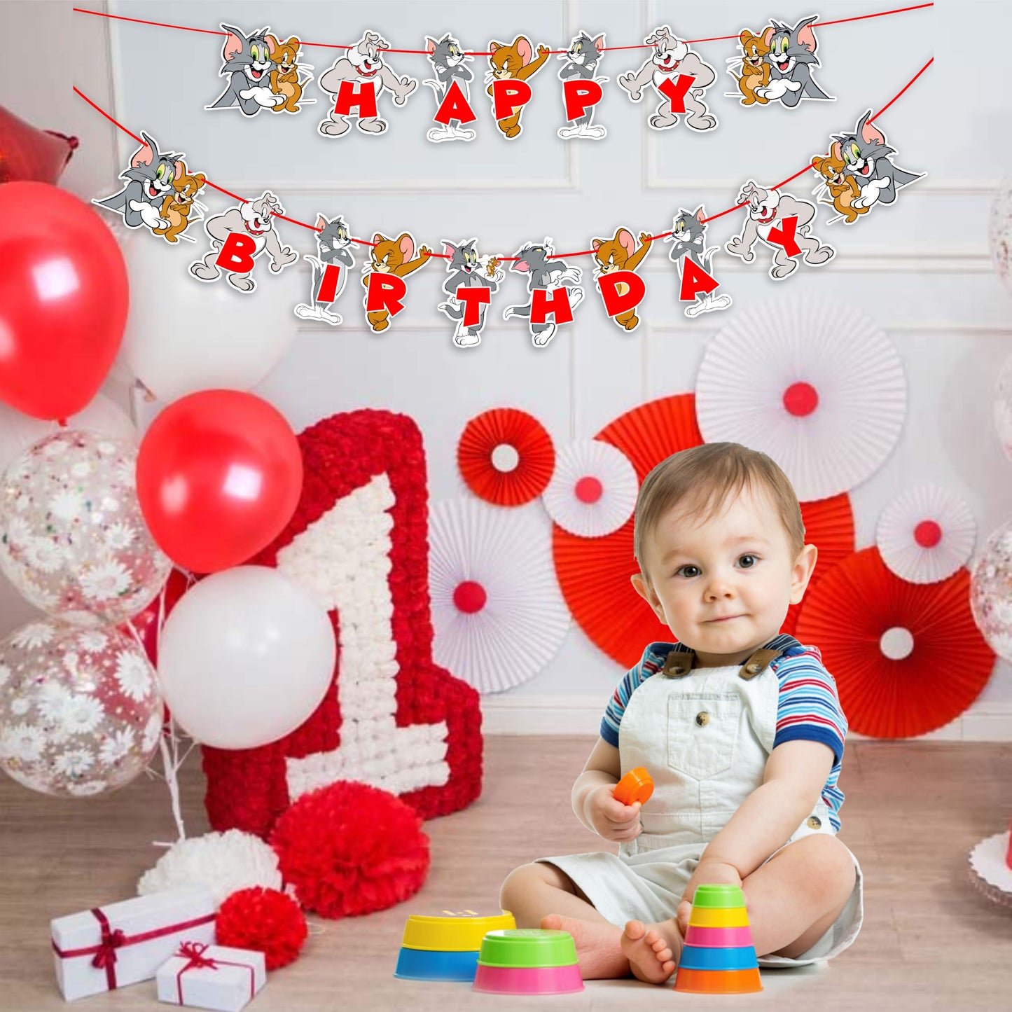 Seyal Tom & Jery Happy Birthday Banner