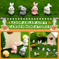 Marsui 100 Pcs Bunny Miniatures Figurines Rabbit Miniature Accessories Easter Garden Landscape Garden Bunny for Easter Accessori