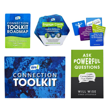 We! Connection Toolkit - Icebreaker Conversation Cards | Conversation Starter Card Games Bundle | Team Building Games For Work |