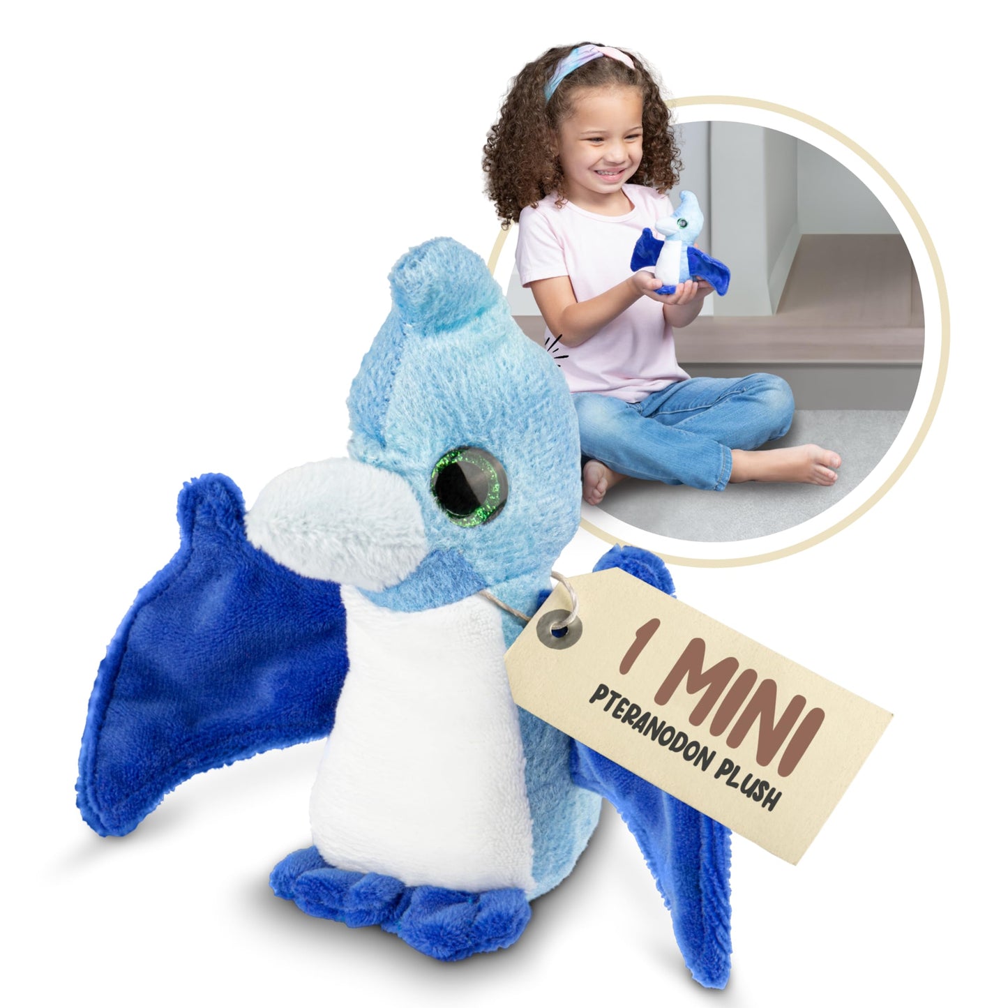Forest & Twelfth Stuffed Pteranodon, Single Mini Stuffed Animal Plush Toy For Kids, Dinosaur Party Favors And Goody Bags, Classroom Treasure Box Prizes, Stocking Stuffers (Pteranodon)