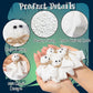 EYxsaxenk Halloween Ghost Bean Bags for Tossing - 12Pcs Cute Little Boo Mini Bean Bag Toss Game Toy for Kids Toddler Outside tossing Game Halloween Party Decoration Indoor Outdoor Activity Supplies