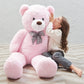 Morismos Giant Teddy Bear Stuffed Animals Purple Plush Toy For Girlfriend Kids Christmas Valentine'S Day Birthday (Pink, 47 Inches)