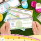 Juleasel 100 Pcs Easter Egg Fillers-Bunny Money Coupons, Paper Easter Egg Tokens Basket Stuffers, 60 Redeemable Coupons+30 Blank