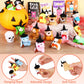 Fovths 24 Pieces Halloween Mini Stuffed Animals Plush Toy With Witch Hat Broom Cards Keychain For Kids Boys Girls Halloween Stuf