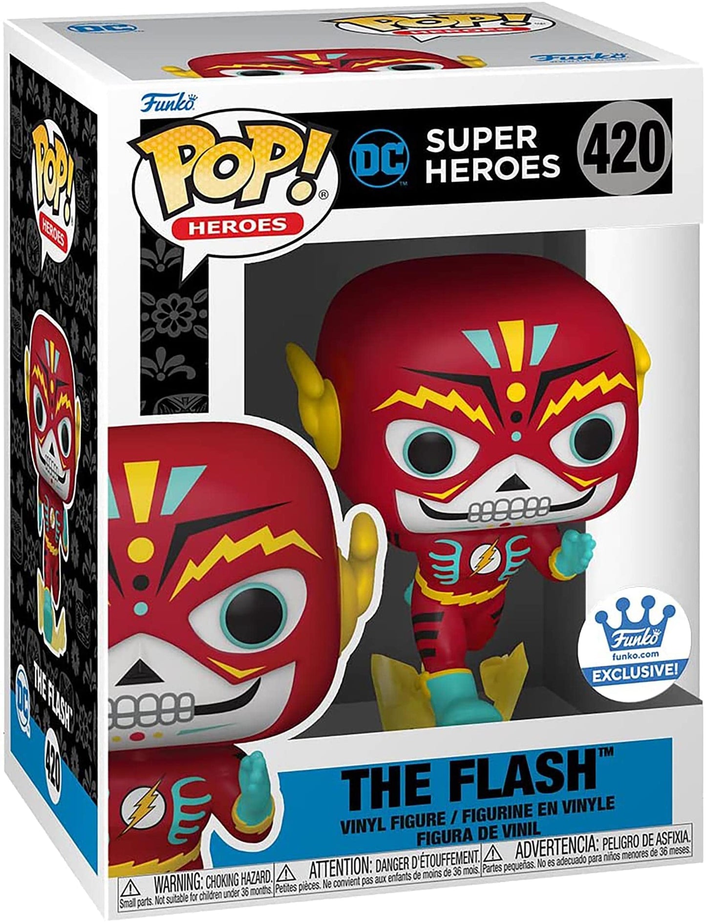 Pop! Dc Heroes: Dia De Los Dc - The Flash Vinyl Figure - Shop Exclusive