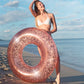 PoolCandy Jumbo Pool Tube, 48, Rose Gold Glitter